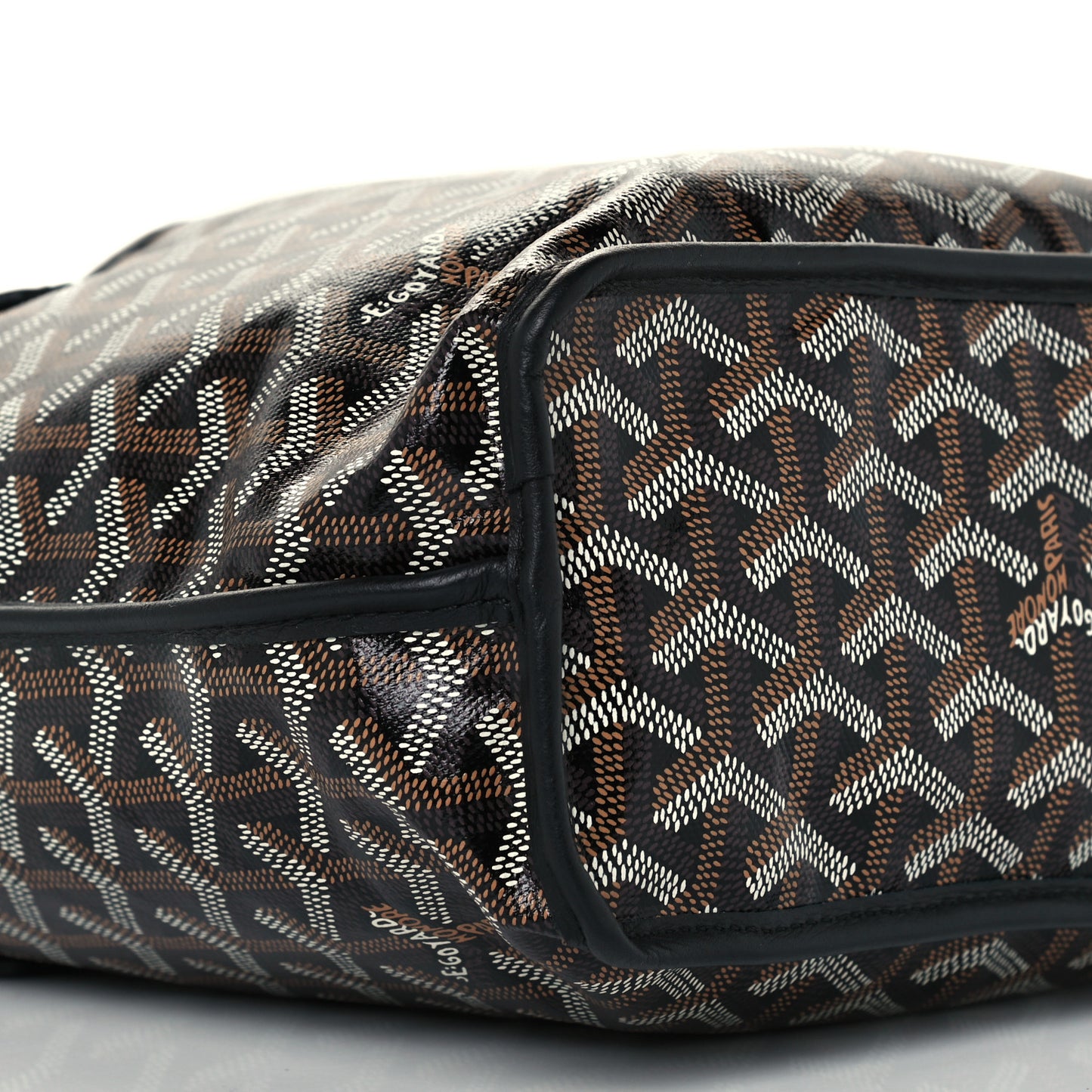 Goyardine Reversible Mini Anjou Black