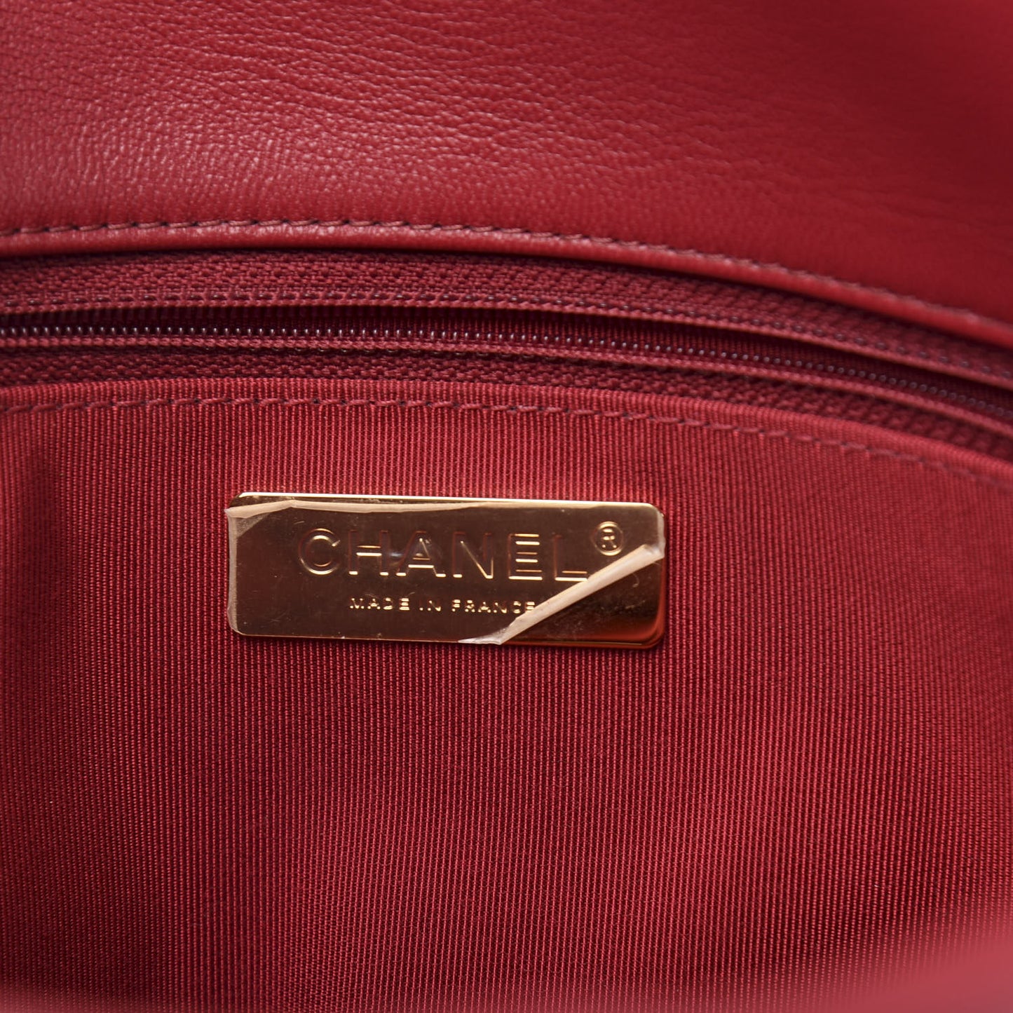 Lambskin Quilted Large 19 Flap Red