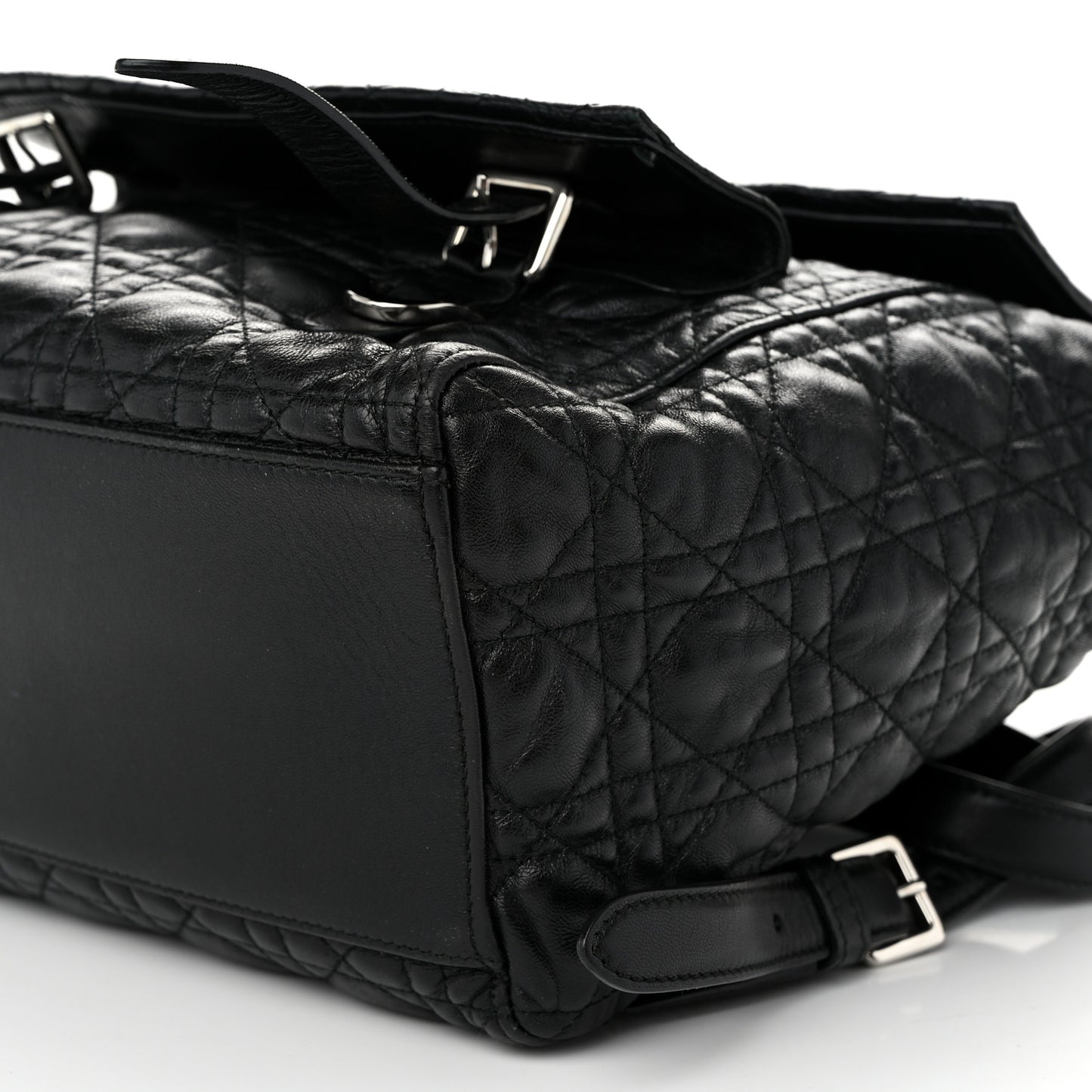 Lambskin Cannage Large Stardust Backpack Black