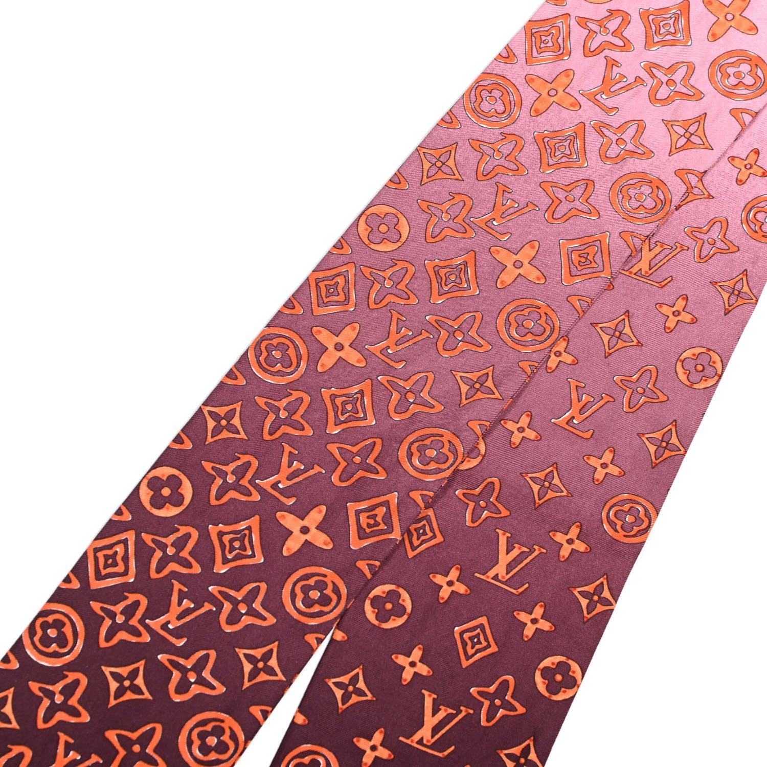 Louis Vuitton Silk Monogram Map Bandeau 3 of 4