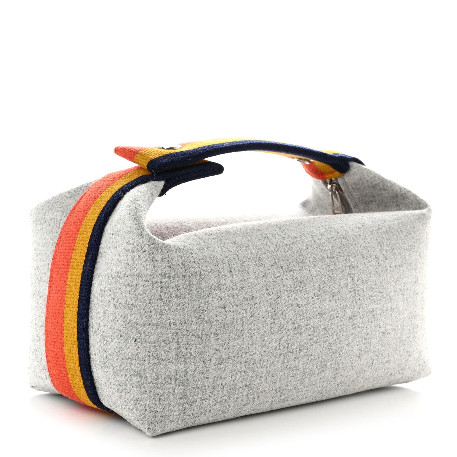 Hermes Canvas Small Bride-A-Brac Pouch Gris Flanelle 3 of 11