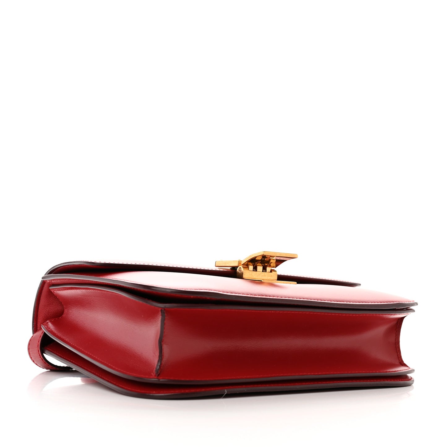 Smooth Calfskin Medium Classic Box Flap Bag Red