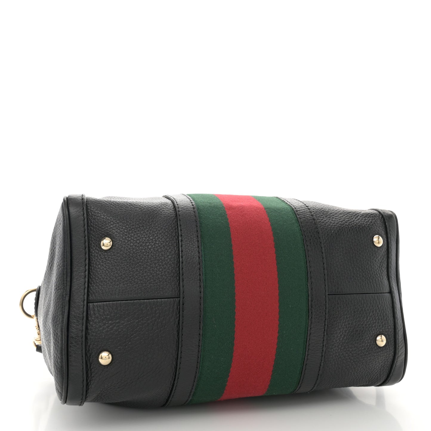 Calfskin Vintage Web Medium Boston Black