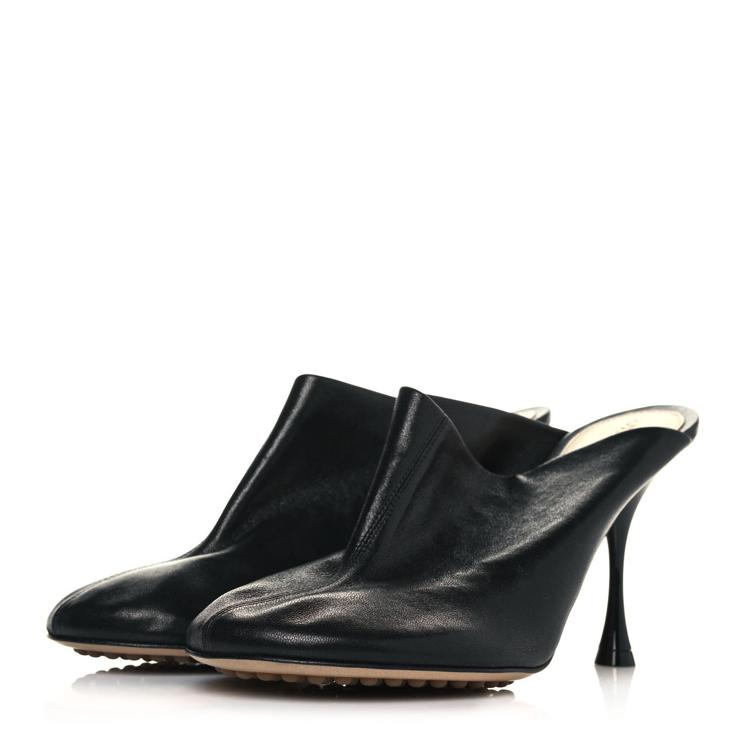 Stretch Nappa Dot Pumps 38 Black