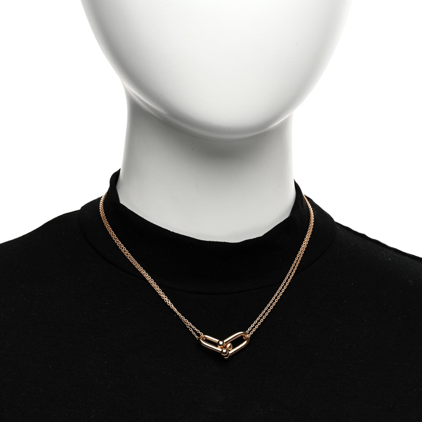 18K Rose Gold HardWear Double Link Pendant Necklace