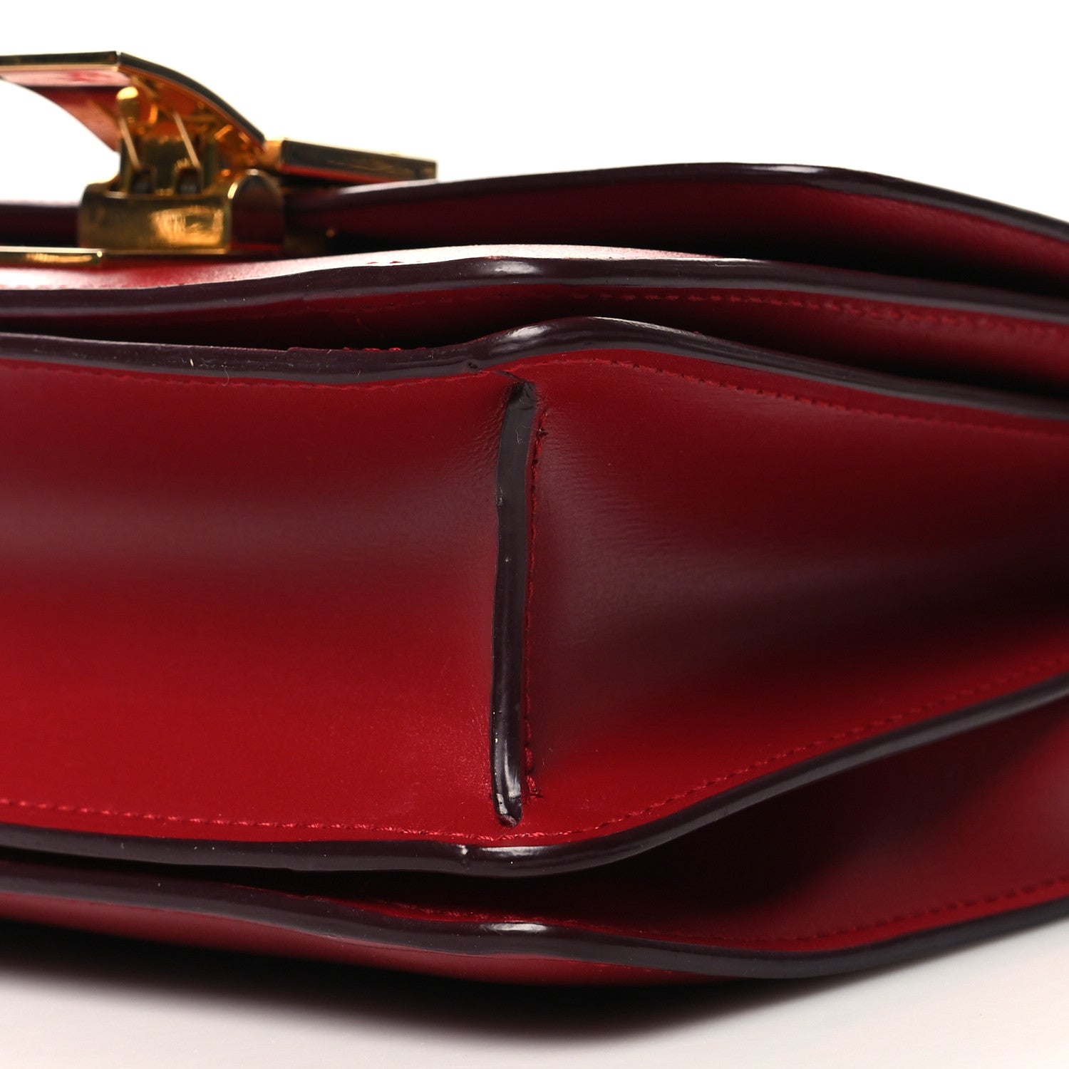 Celine Smooth Calfskin Small Classic Box Flap Bag Red 10 of 11