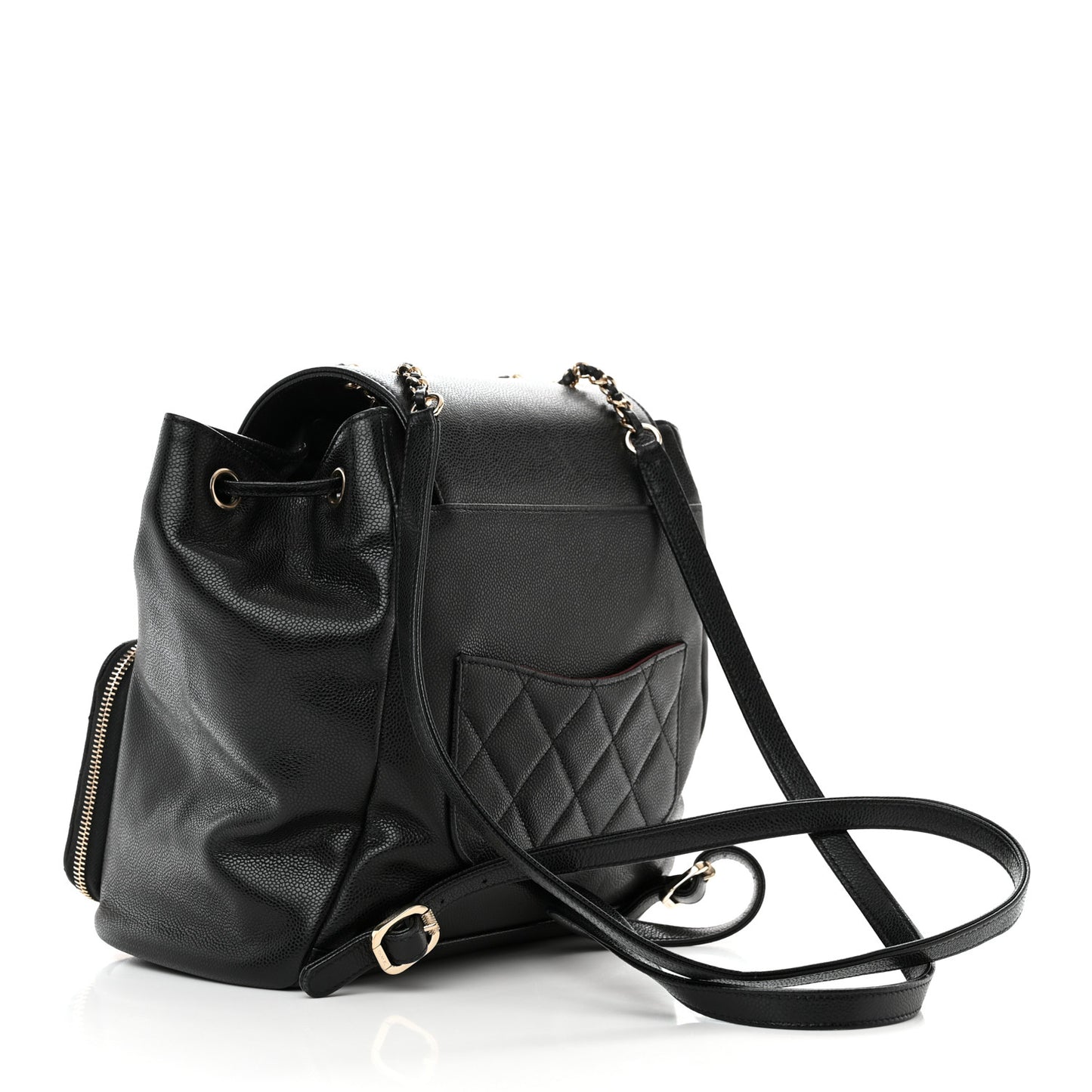 Caviar Quilted Business Affinity Backpack Black