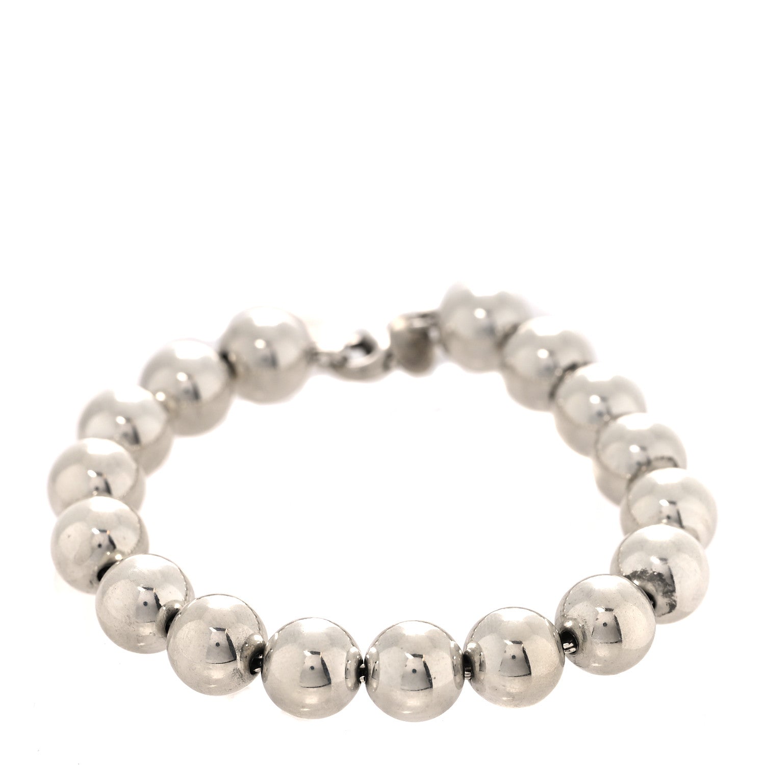 Tiffany Sterling Silver 10mm Hardwear Ball Bracelet 1 of 5