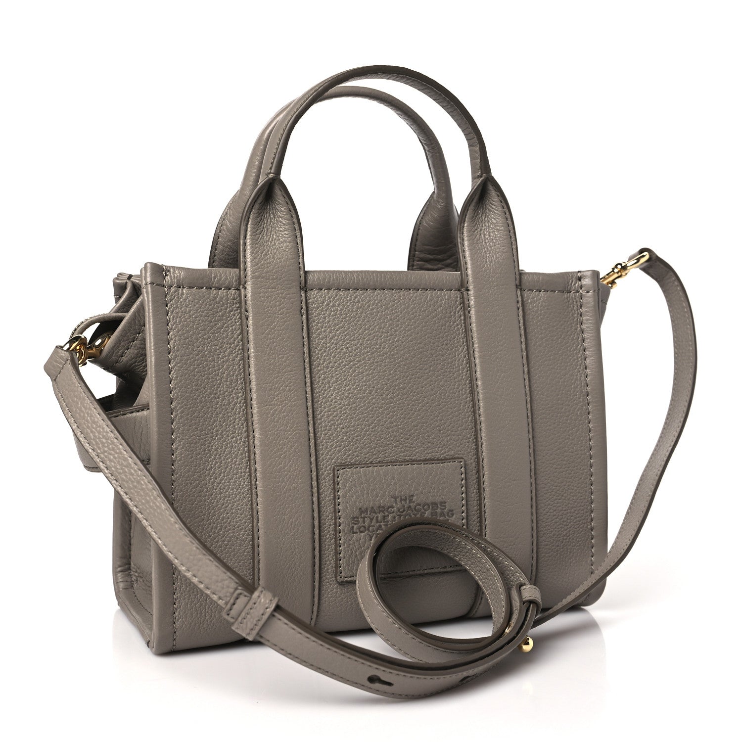 Marc Jacobs Grained Calfskin Small The Tote Bag Cement 3 of 9