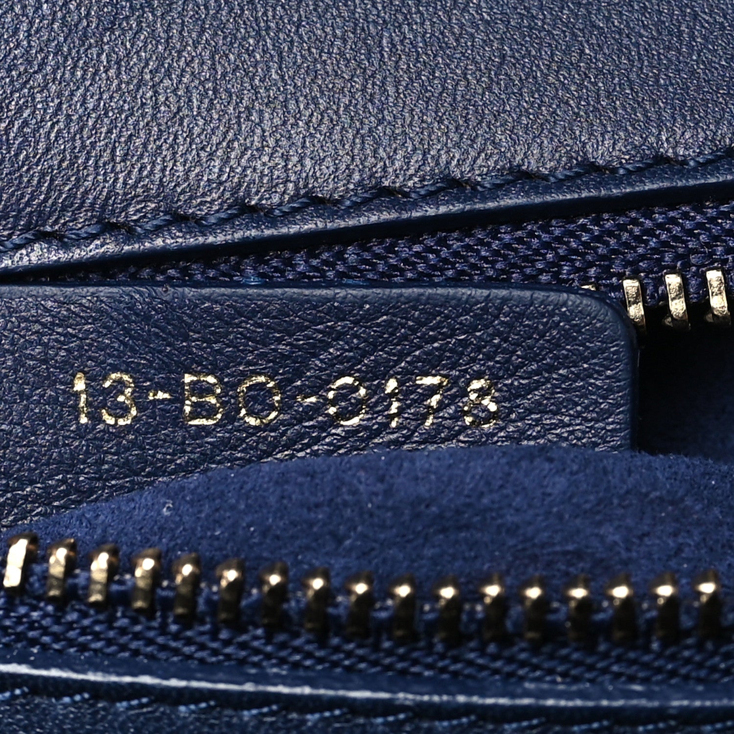 Christian Dior Lambskin Studded Medium Diorama Flap Bag Navy Blue 9 of 12