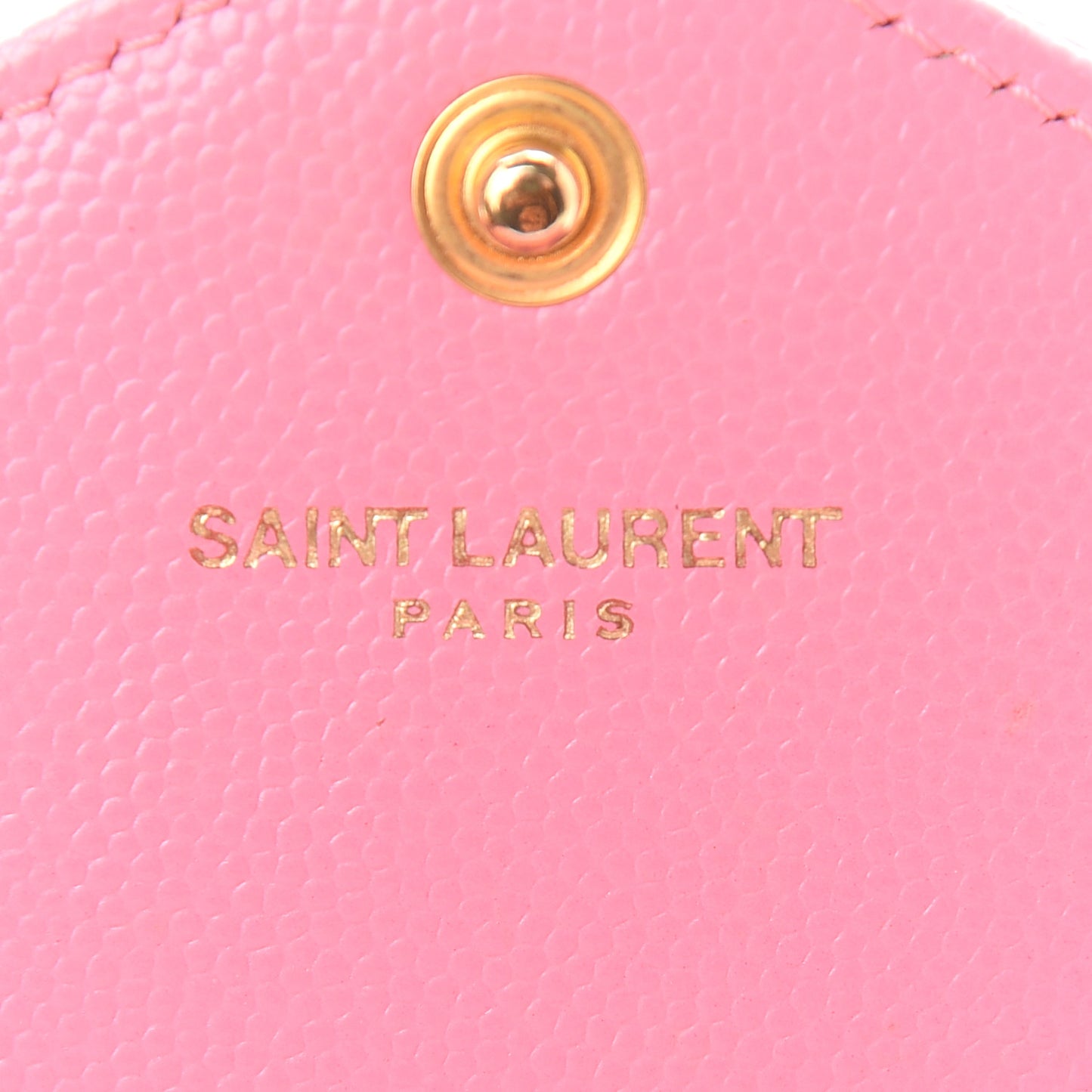 Grain De Poudre Matelasse Chevron Monogram Envelope Chain Wallet Rose Clair
