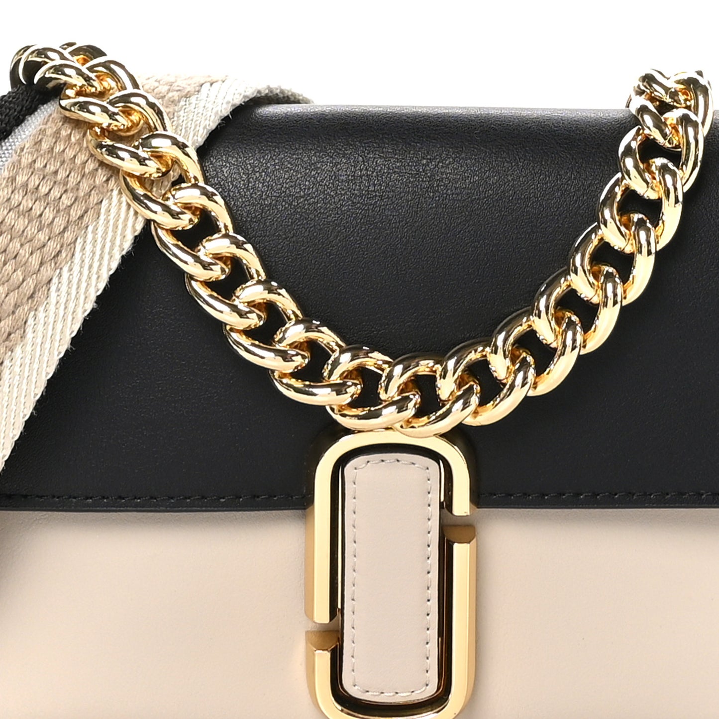 Calfskin The J Marc Shoulder Bag Greige Multicolor