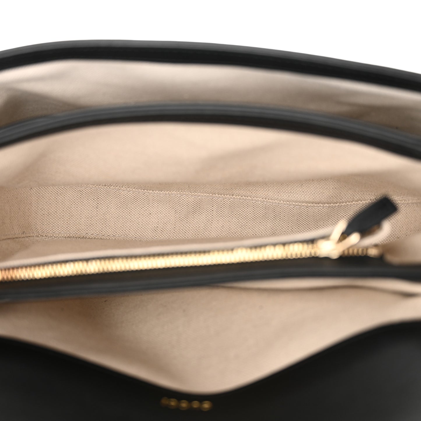 GG Supreme Monogram Horsebit 1955 Soft Small Shoulder Bag Beige Black