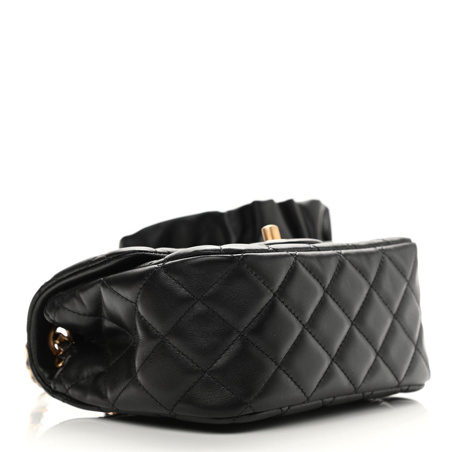 Lambskin Quilted Mini Romance Square Flap Black