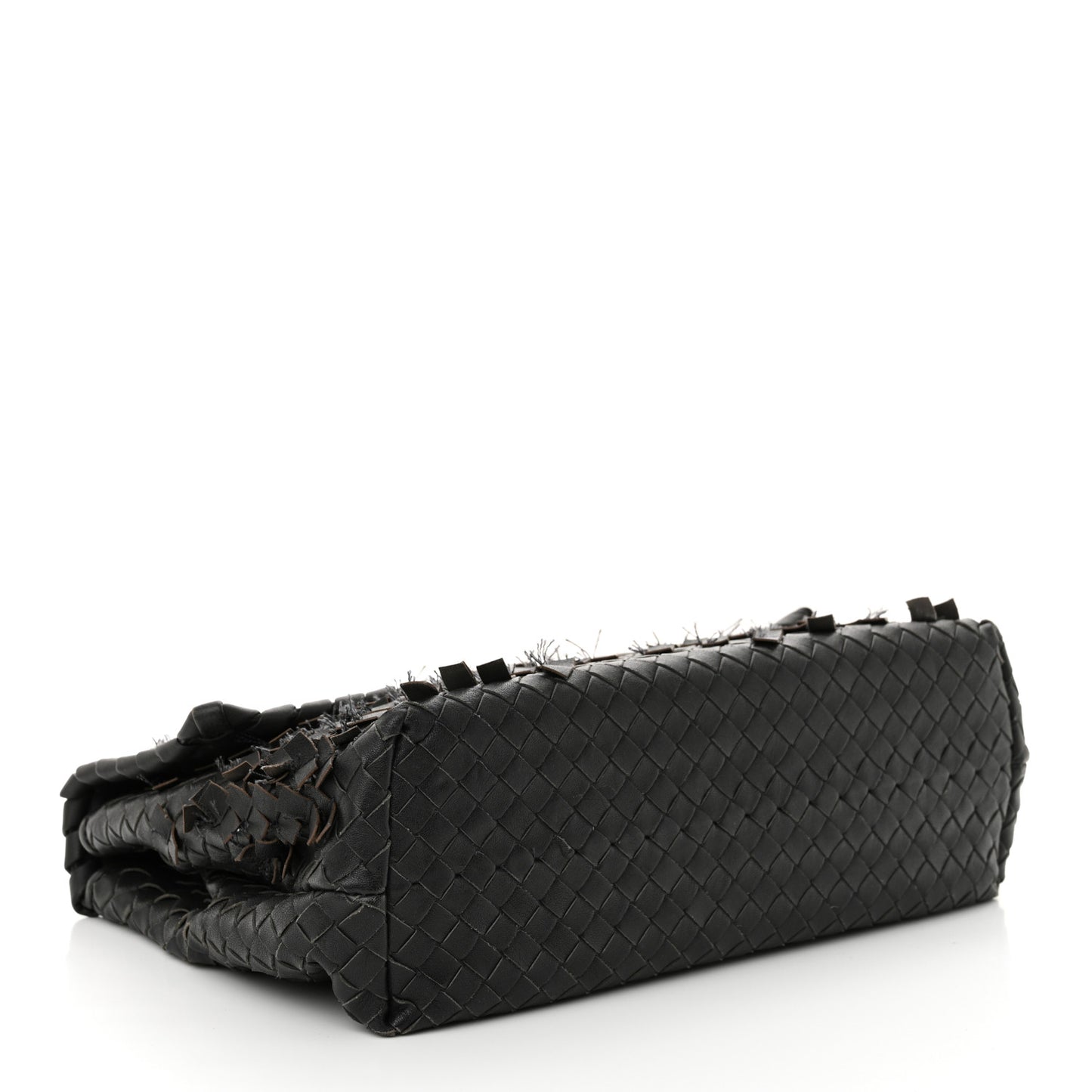 Nappa Intrecciato Fringe Flap Grey