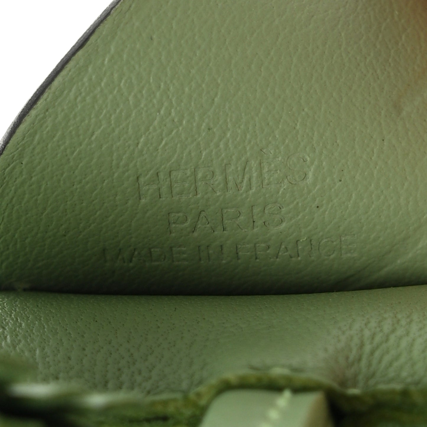 Milo Lambskin Grigri Rodeo Pegase Horse Bag Charm PM Vert Criquet