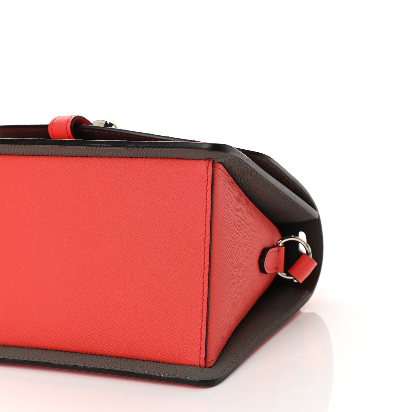 Carat Calfskin Madeleine Bag Coral Zinc