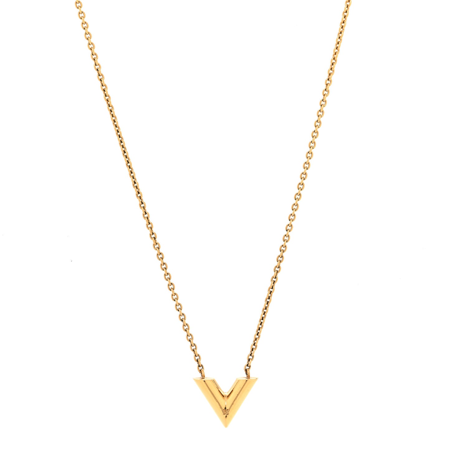 Essential V Necklace Gold