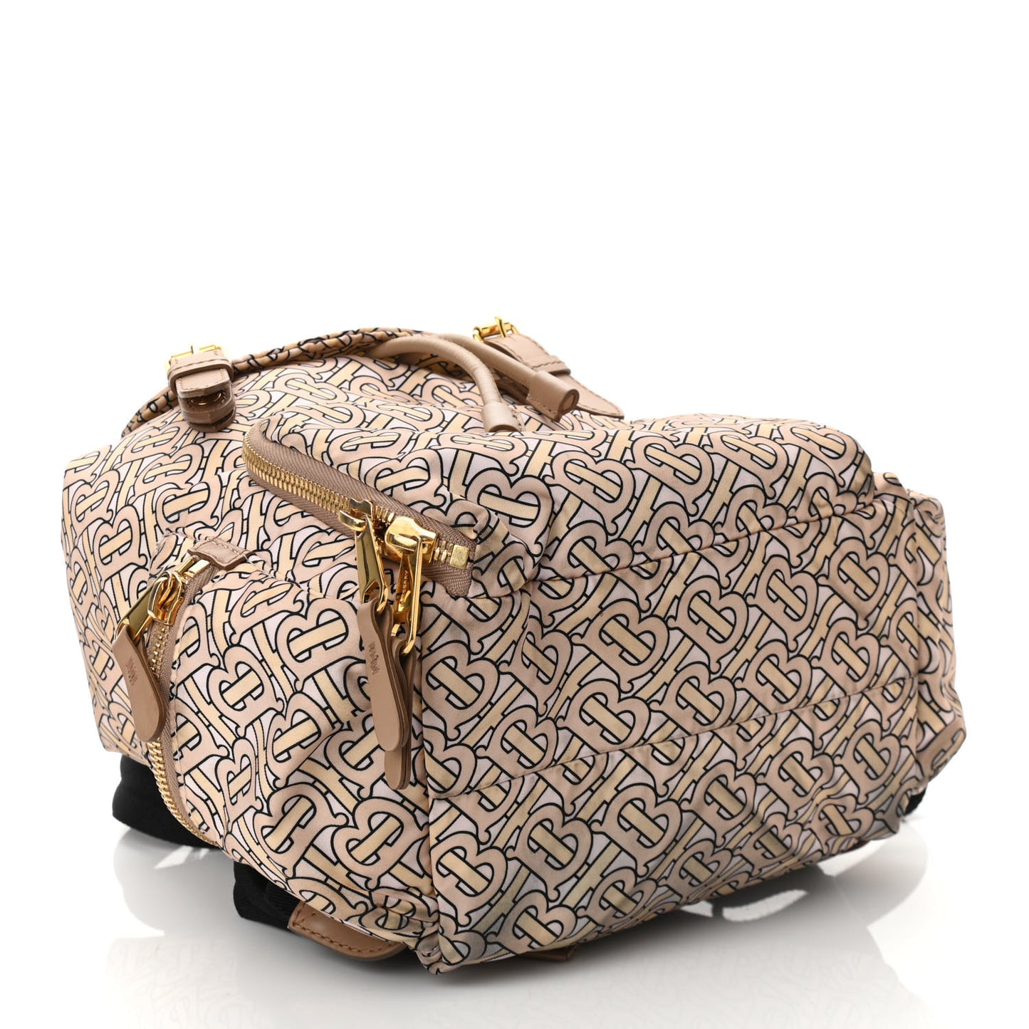 Nylon Monogram Medium Rucksack Backpack Blush