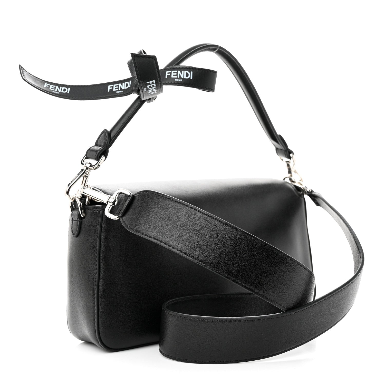 Fendi X MARC JACOBS Nappa Logo Medium Baguette Black 3 of 10