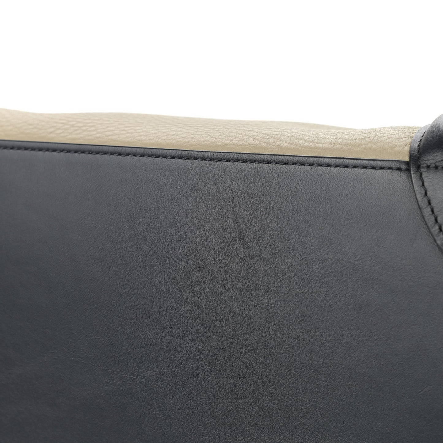 Elephant Calfskin Mini Tri-Color Luggage Beige