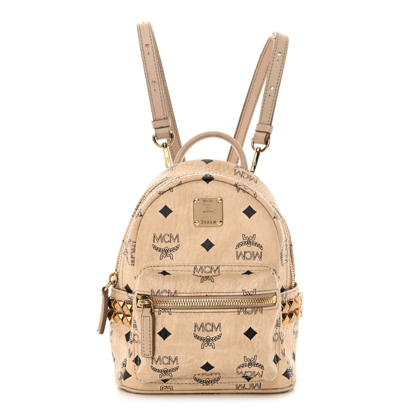 Visetos Side Stud X-Mini Stark Bebe Boo Backpack Beige