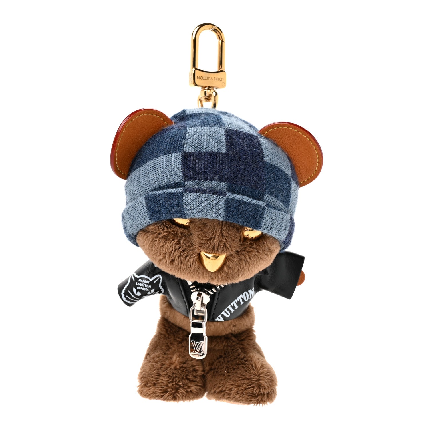 Louis Vuitton Faux Fur LV Louis Bear Rockabilly Bag Charm Key