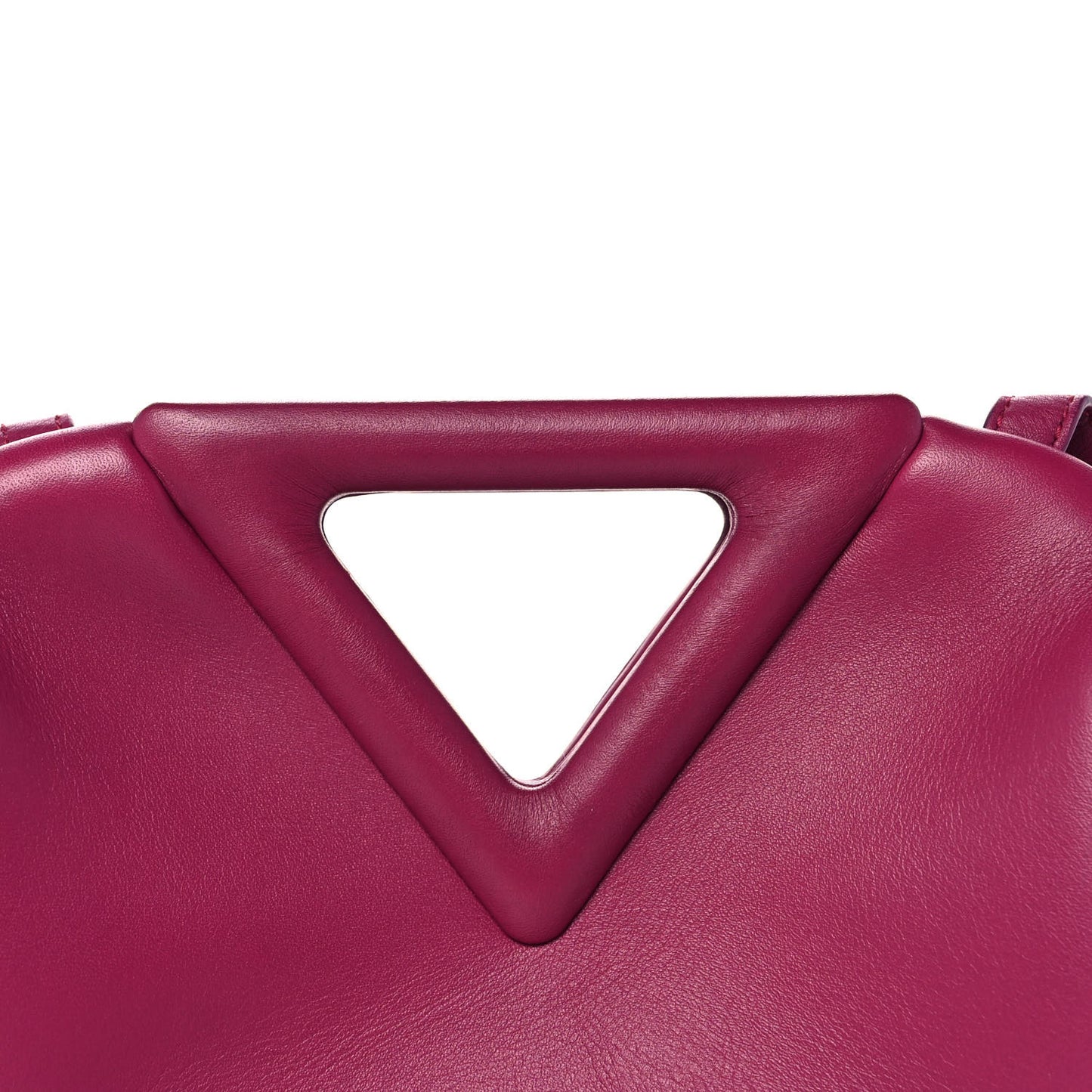Calfskin Small The Point Triangle Bag Cinnabar