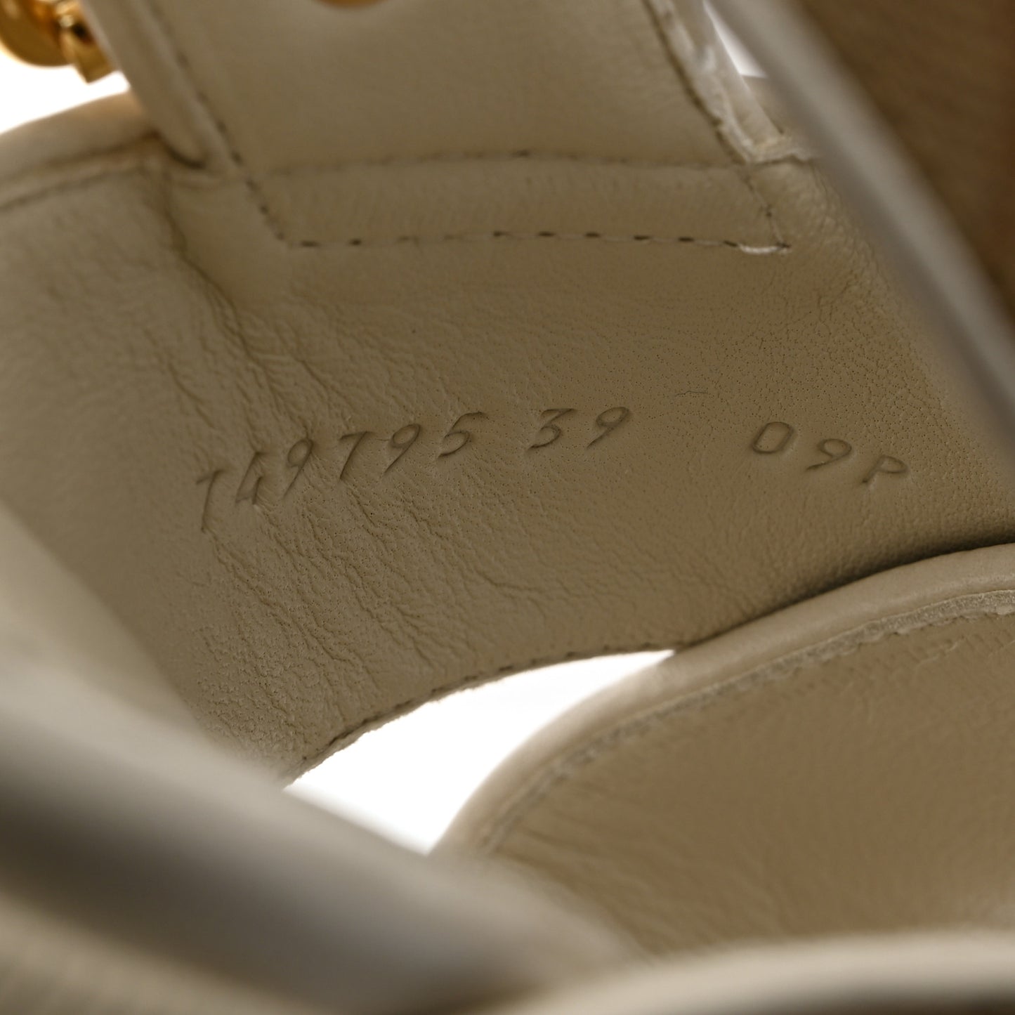 Monogram Granada Kid Trip 40/72mm Lug Sole Sandals 39 Beige Ebony Mystic White