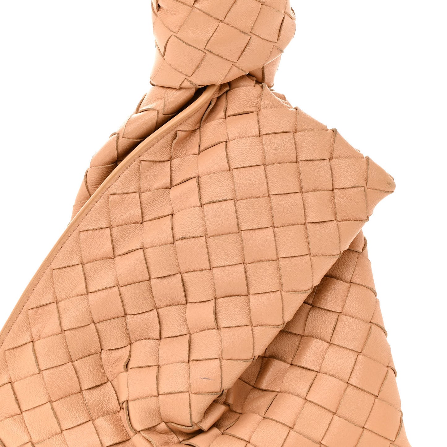 Nappa Intrecciato Mini BV Twist Almond