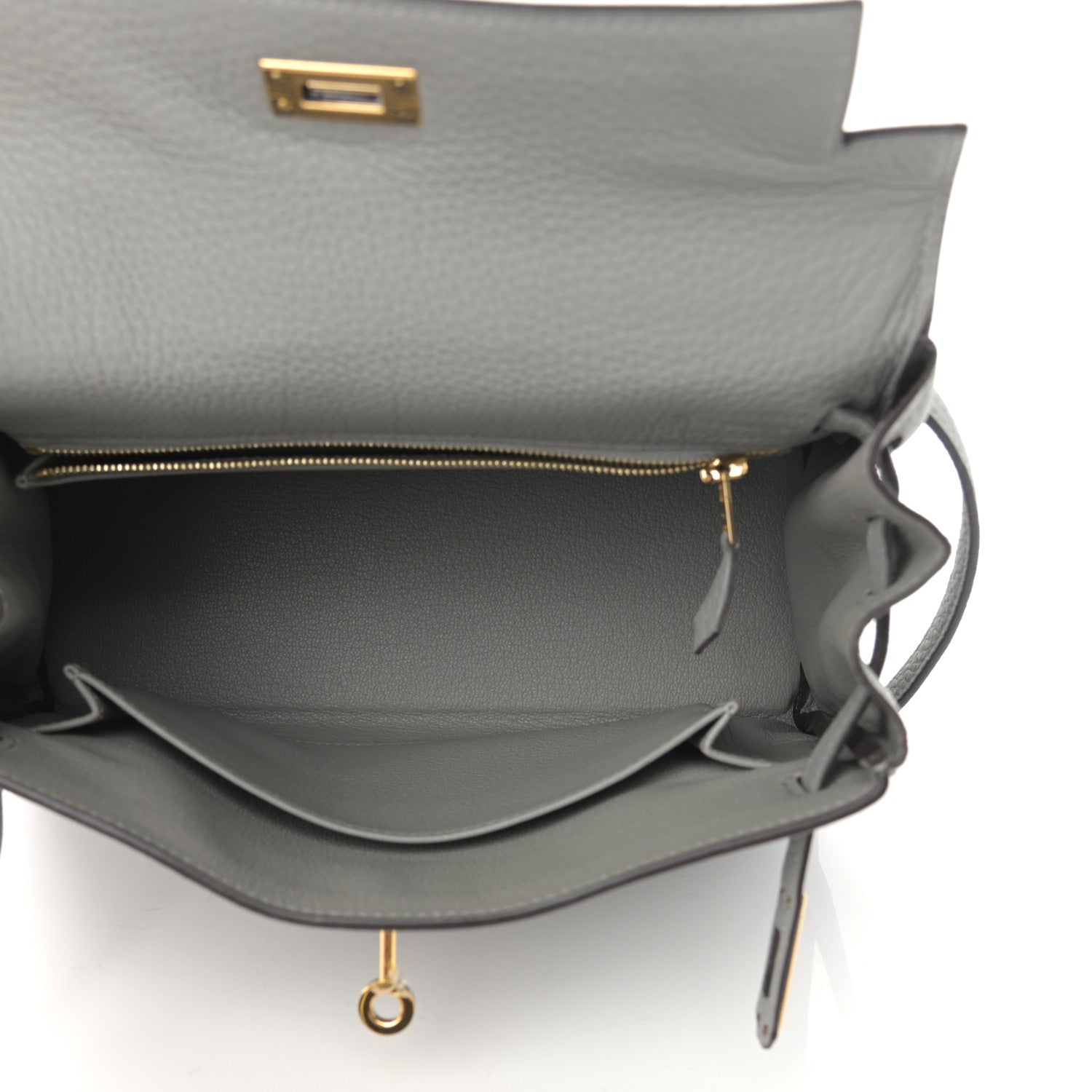 Hermes Togo Kelly Retourne 25 Gris Mouette 5 of 11