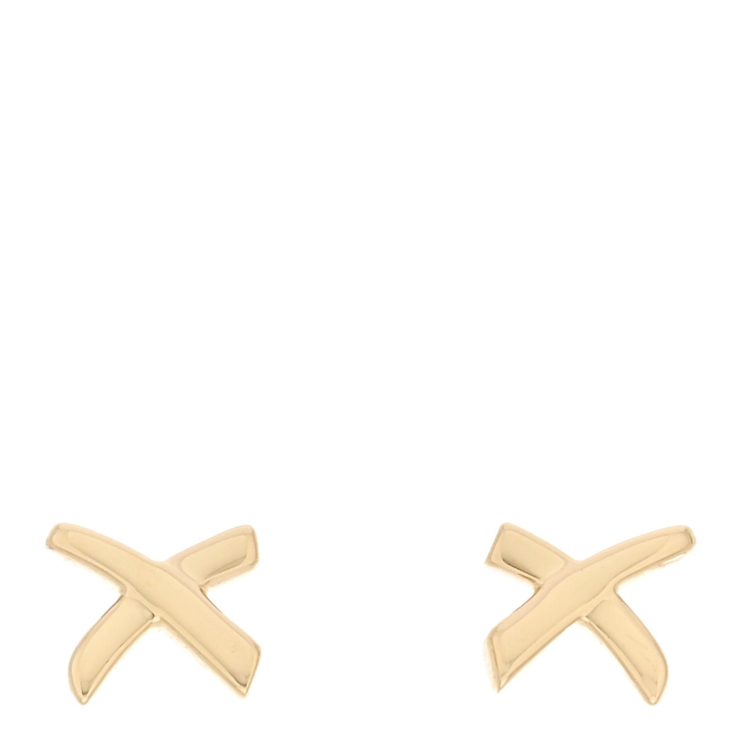 18K Yellow Gold Mini Paloma's Graffiti X Earrings