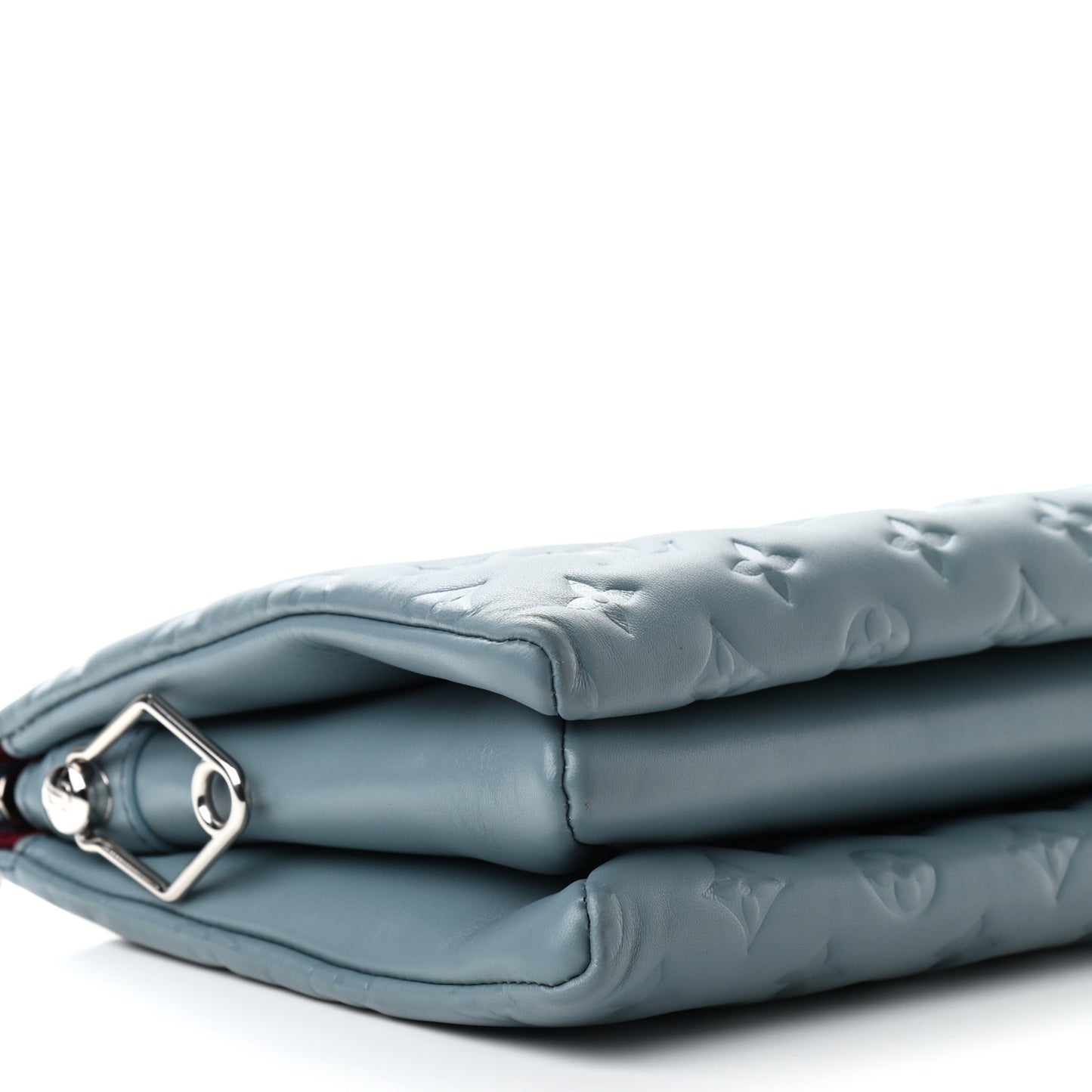 Lambskin Embossed Monogram Coussin PM Blue Glacier
