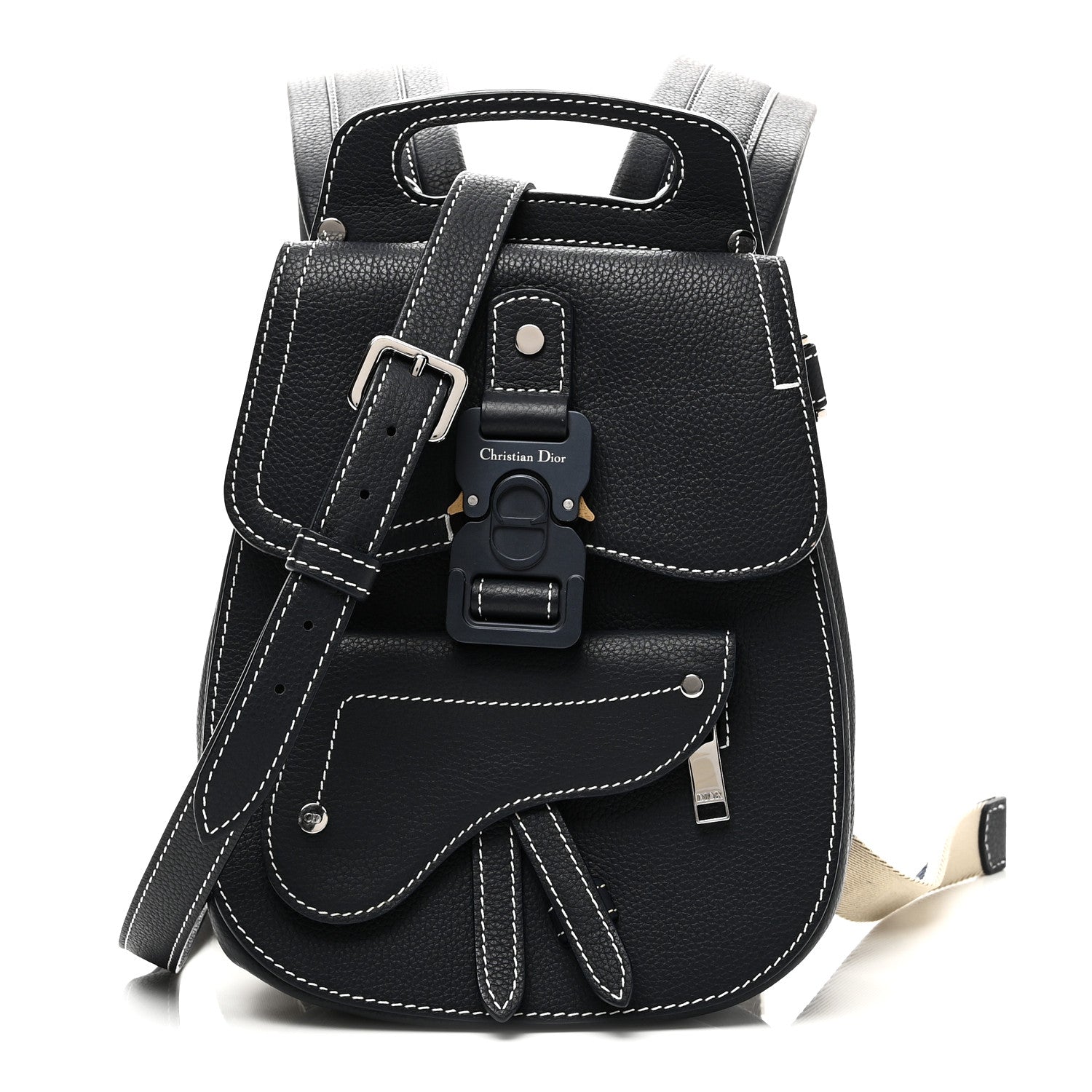 dior mini gallop backpack Christian Dior Grained Calfskin Mini Gallop Sling Bag Navy Blue