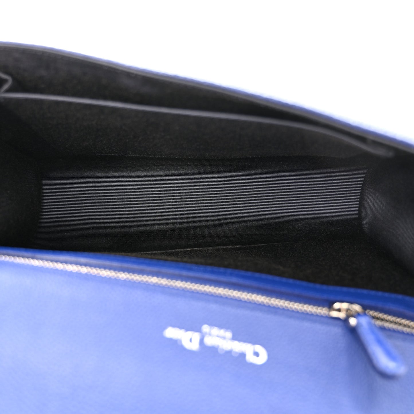 Grained Calfskin Small Diorama Flap Bag Bleu De Minuit