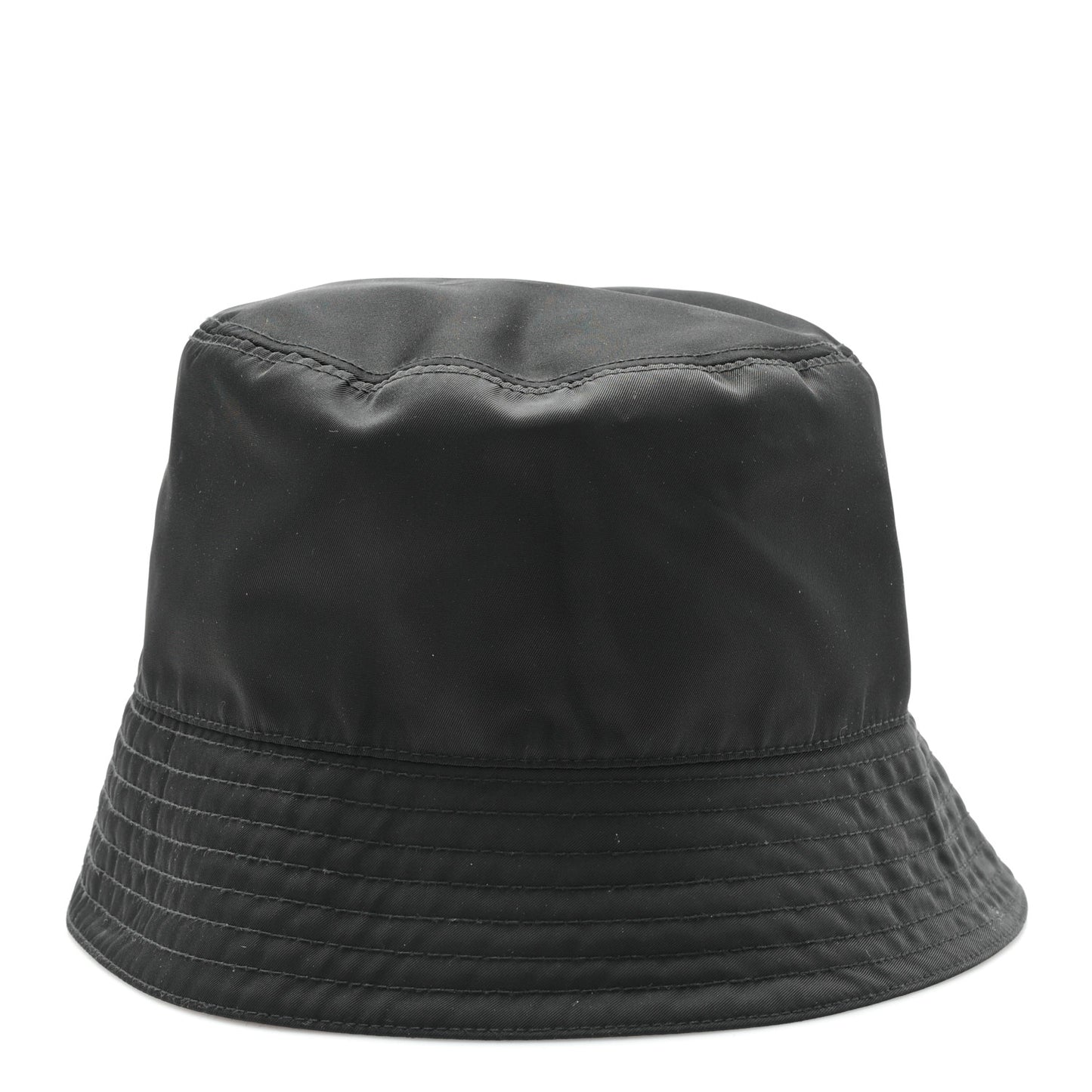 Re-Nylon Rubber Logo Bucket Hat S Black
