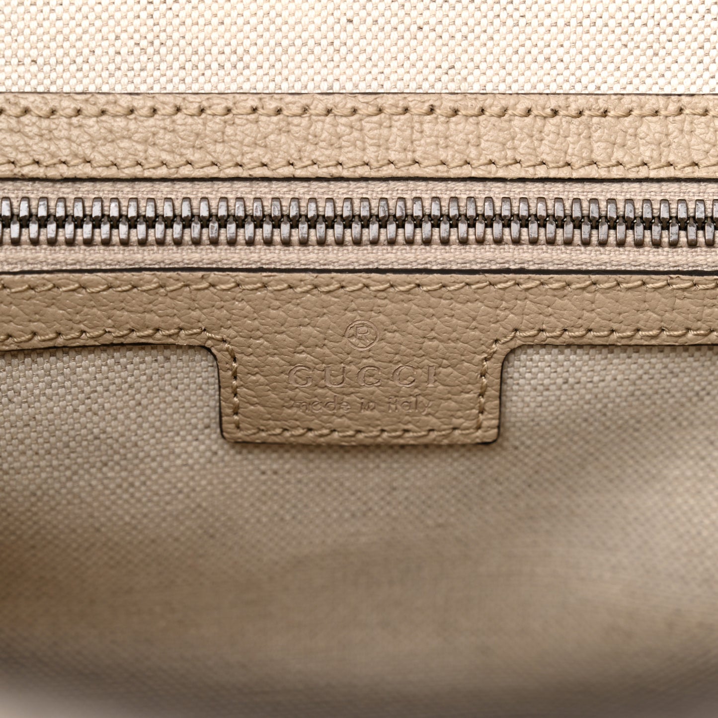 GG Supreme Monogram Azalea Calfskin Retro Interlocking G Buckle Backpack Beige Mystic White