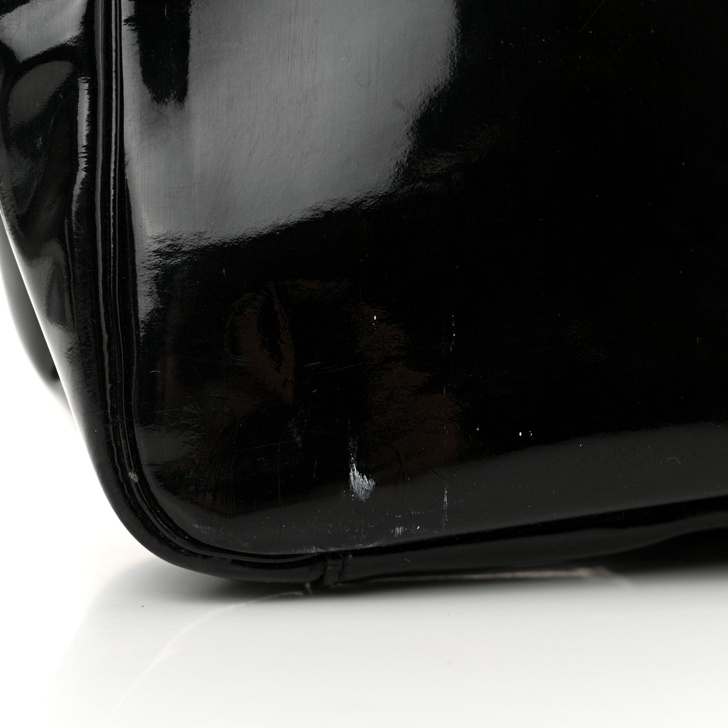 Patent Perforated CC Handle Bag Black