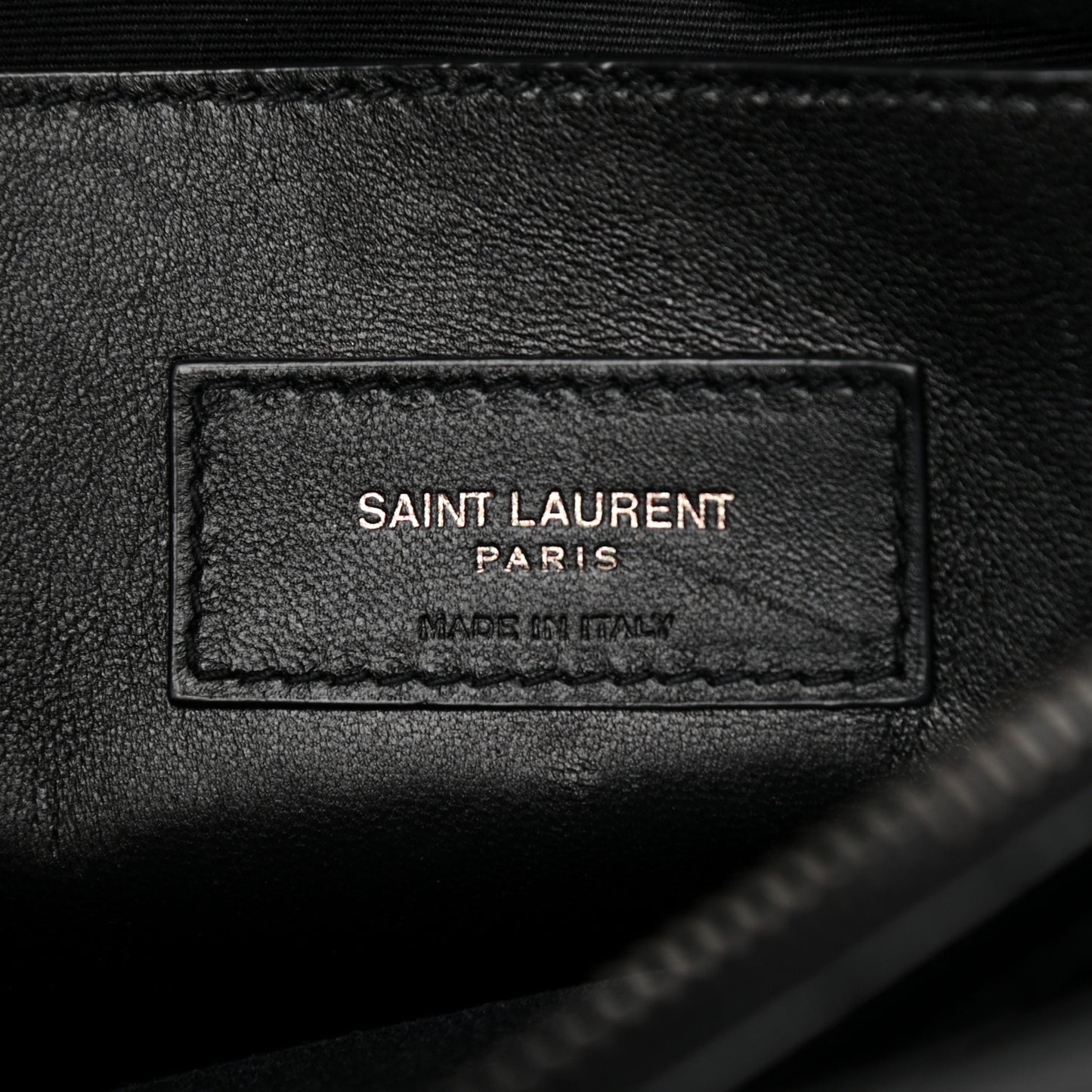 Grain De Poudre Medium West Hollywood Monogram Fold-Over Black
