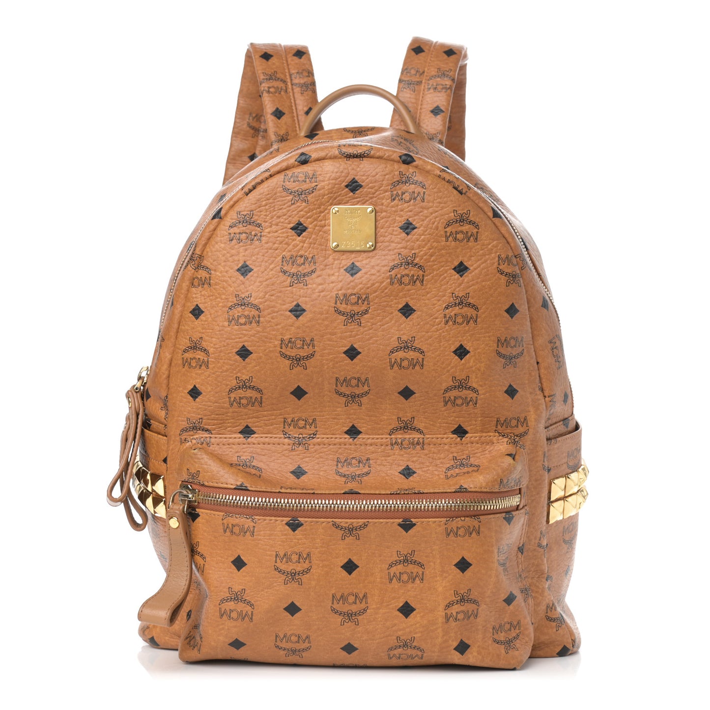 Visetos Medium Side Studs Stark Backpack Cognac