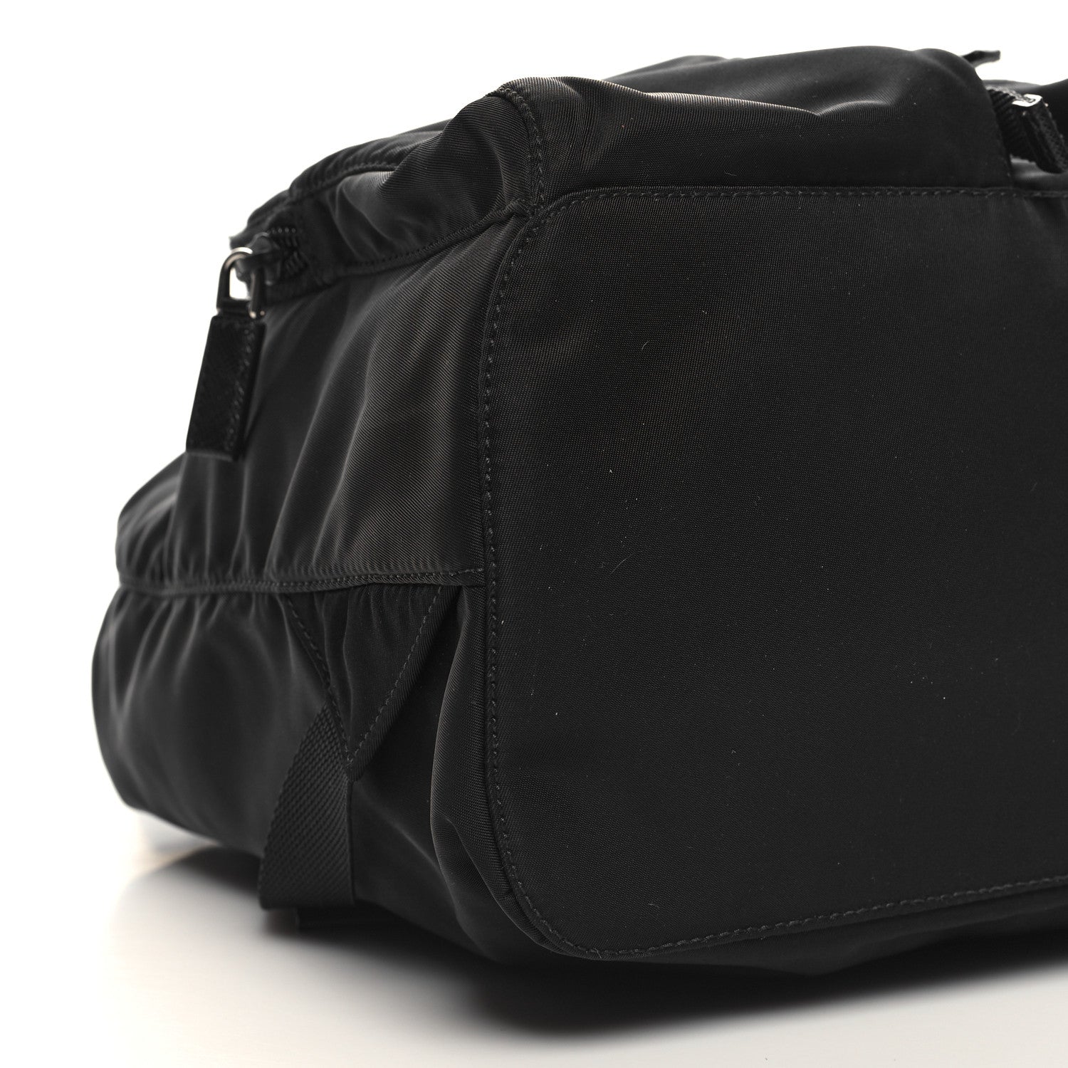 Prada Tessuto Nylon Saffiano Vela Backpack Black 8 of 10