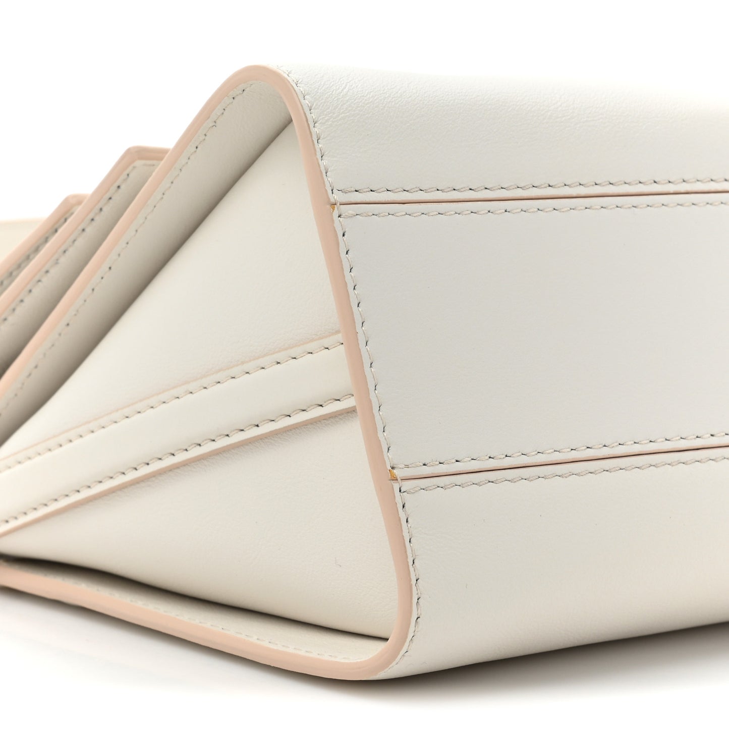 ALEXANDER MCQUEEN Calfskin The Small Story Bag Deep Ivory