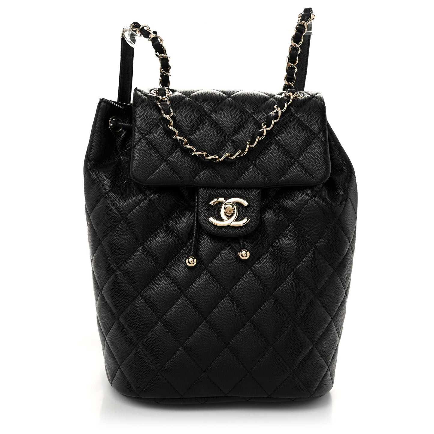 Caviar Quilted Urban Spirit Backpack Black