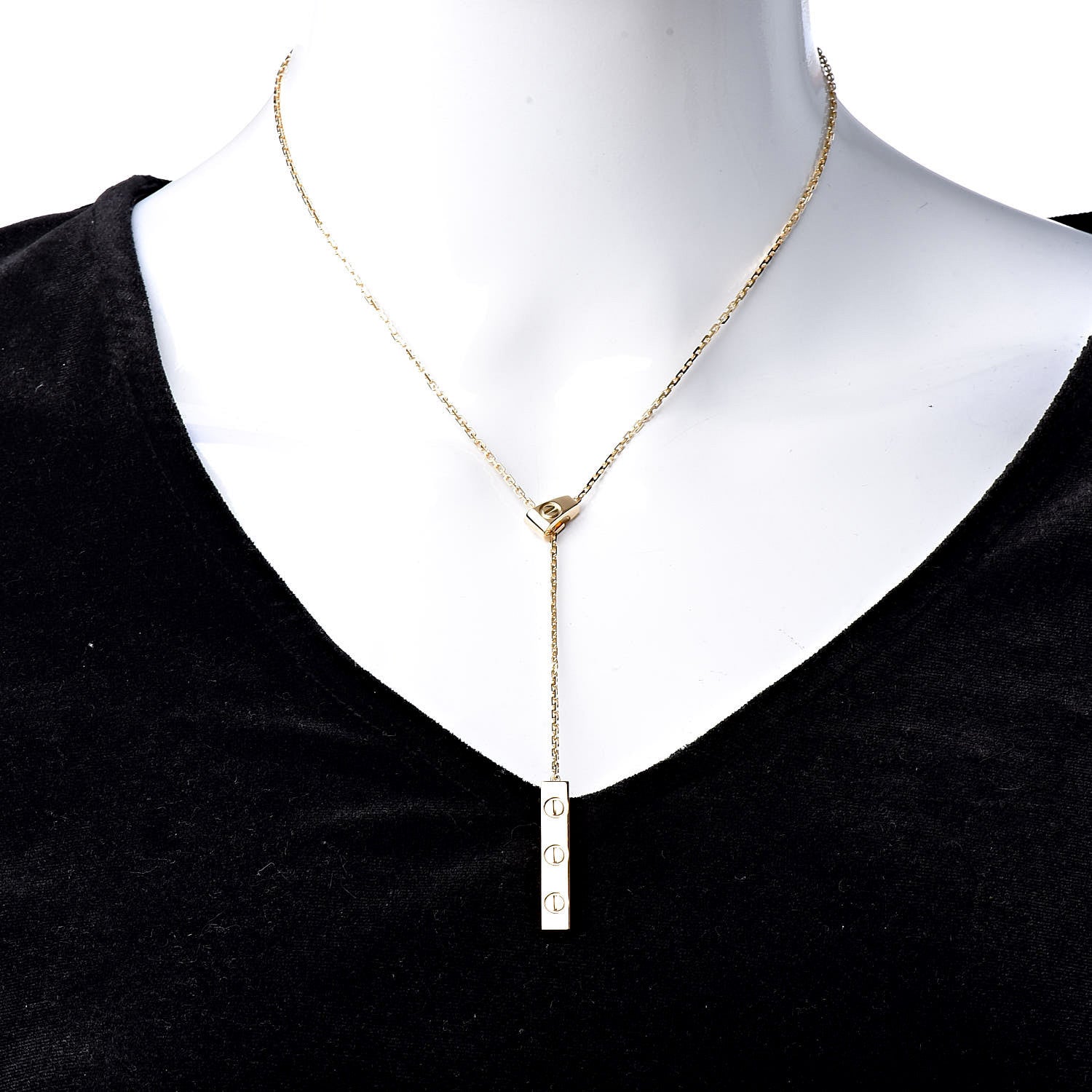 Cartier 18K Yellow Gold LOVE Lariat Necklace 1 of 6