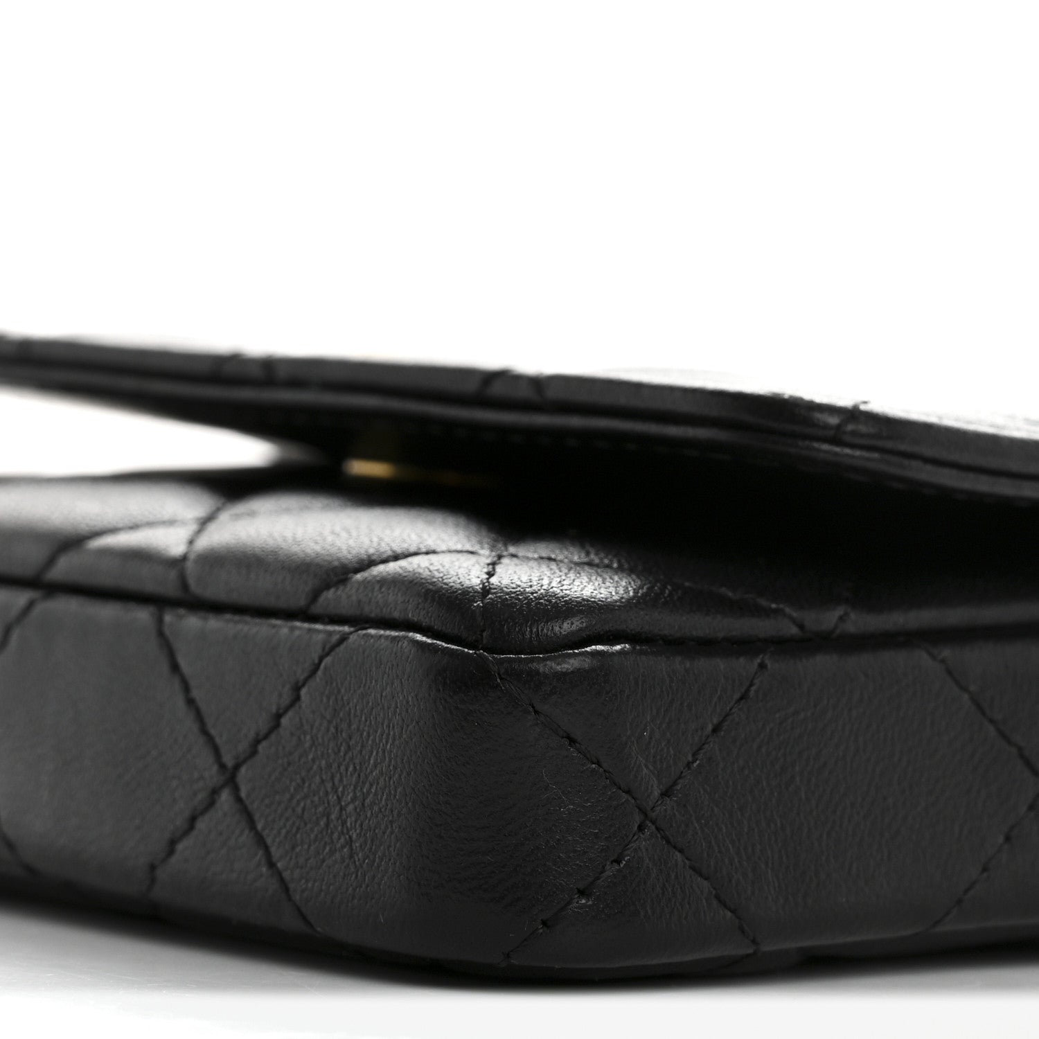 Chanel Lambskin Enamel Quilted Coco Hearts Clutch With Chain Black 11 of 12