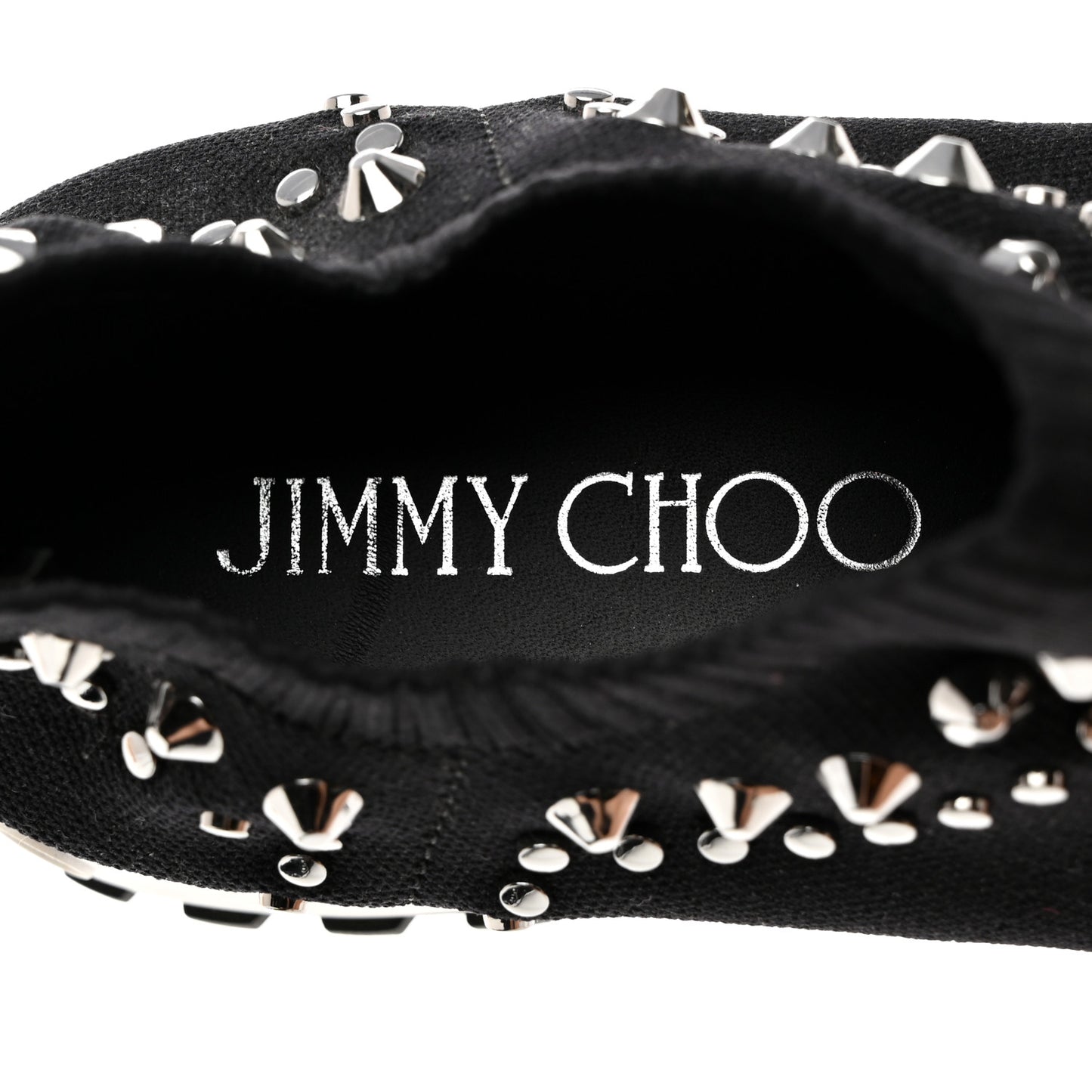 Knit Studded Sneaker 38 Black