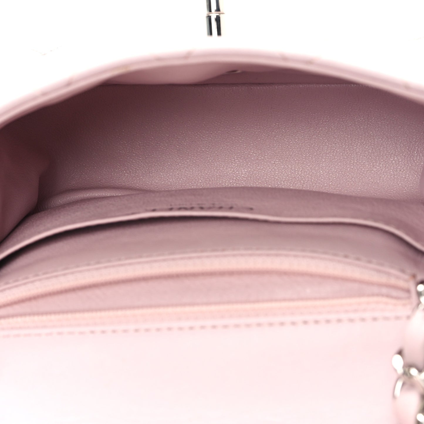 Lambskin Quilted Mini Square Flap Light Pink