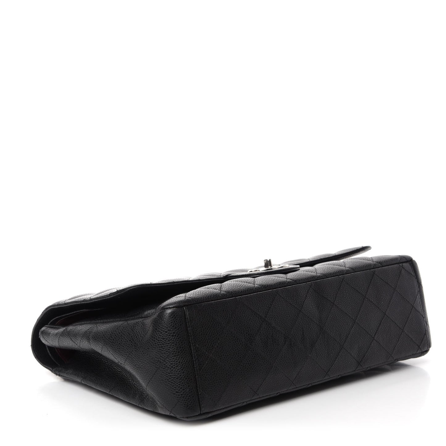 Caviar Quilted Maxi Double Flap Black