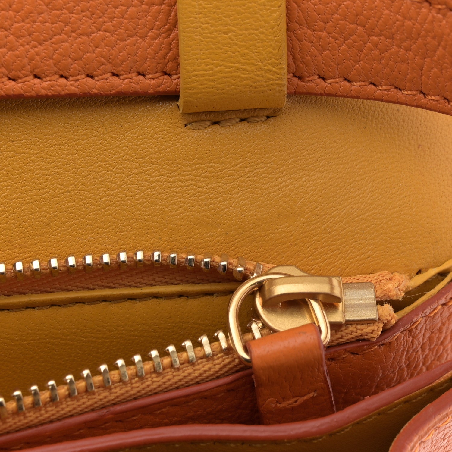 Celine Goatskin Medium Classic Box Flap Bag Orange 14 of 14