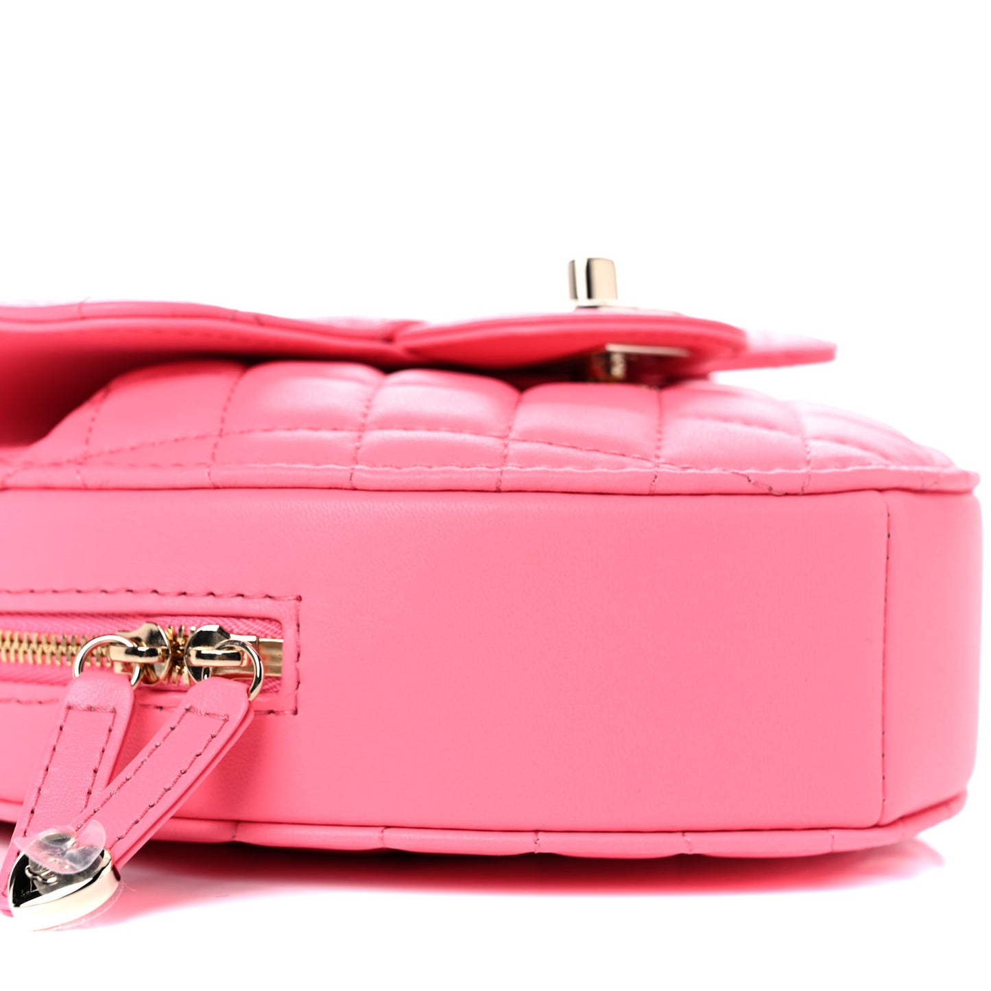 Lambskin Quilted CC In Love Heart Bag Pink